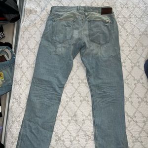 Mens denim slim tapered guess Jean size 36 x 34